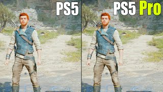 Star Wars Jedi Survivor on PS5 vs PS5 Pro Comparison  Graphics Resolution amp FPS Test [upl. by Amar]