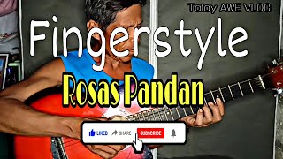 ROSAS PANDAN  VISAYAN OLD FOLK SONG  Fingerstyle Guitar  Tatay AWE VLOG [upl. by Rochus]