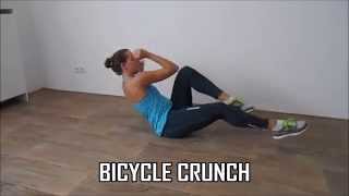 Crunches ab workout – Flat your belly with 10 variations [upl. by Congdon]