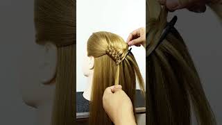 Beautiful Ponytail Tutorial hairstyle foryou youtubeshorts shortvideo shortsfeed shorts fyp [upl. by Appleton655]