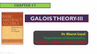 Galois TheoryIII Field Theory MSc Mathematics [upl. by Rosecan646]