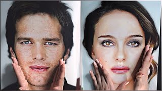 ASMR Tracing amp Describing Celebrity Faces [upl. by Ladin]