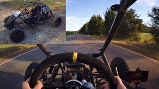 Homemade cbr 954 fireblade Go Kart highspeed driving POV [upl. by Wadsworth228]