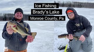 Ice Fishing Bradys Lake Early PA Ice [upl. by Marcia854]