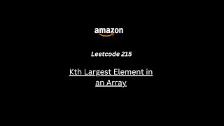 Kth Largest Element in an Array  LEETCODE 215  JAVA [upl. by Ocsecnarf760]