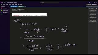 Trigonometric ratios and trigonometric identities Class 10 Chapter 6 Example 64 [upl. by Ioj]