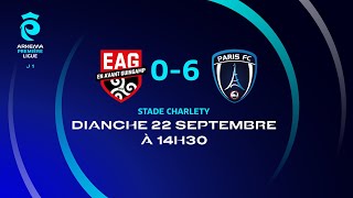 J1 I En Avant Guingamp – Paris FC 06 le résumé I Première Ligue FFF 20242025 [upl. by Ck]