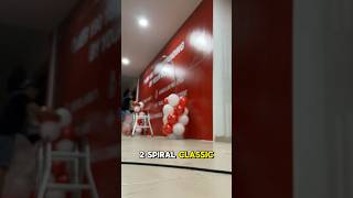 Classic 2Color Spiral Balloon Arch in Minutes  Balloon decor vlog balloonarch vlog balloonart [upl. by Hollington193]