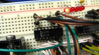 Intel 4004 system on breadboard first succesful test run [upl. by Malamud]