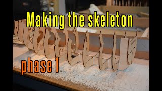 HMS Endeavour  part 1 Making The Skeleton phase 1 [upl. by Eckel]