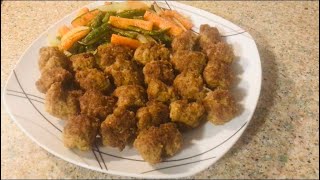 MEATBALL FRY RECIPIE WITHOUT EGG amp BESANGRAM FLOUR  Easy amp Quick Meatball Fry Recipe [upl. by Esyahc419]