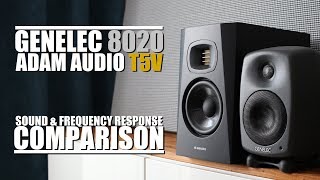 Genelec 8020D vs Adam Audo T5V  Sound amp Frequency Response Comparison [upl. by Frech531]