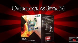 Overclock no A8 3870K 36Ghz [upl. by Nnaeirelav59]