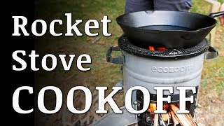 DIY Rocket Stove vs EcoZoom Versa COOK OFF [upl. by Maharva911]