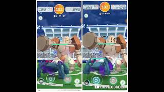 Pokemon GoRegirock雷吉洛克 Raid Duo with only Party Power boostno weather boostno Mega16524 [upl. by Jehiah]