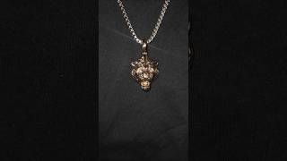 proclamation jewelry franco chain lion end caps and rosegold large tiger pendant 🦁 [upl. by Godding]