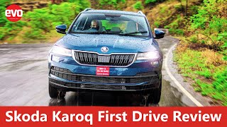 Skoda Karoq 2020 Review  How Good Is The Baby Kodiaq  evo India [upl. by Eadrahc]