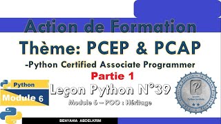 leçon python N°39 partie 1 Module 6 POO Héritage [upl. by Neimad598]