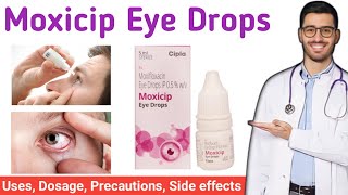 Moxicip eye drops uses in hindi  Moxifloxacin eye drops IP 05 wv  Moxicip eye drops in hindi [upl. by Worsham633]