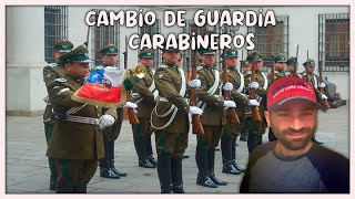 ESPAÑOL REACCIONA a CAMBIO DE GUARDIA del Palacio de la Moneda CARABINEROS [upl. by Bolme]