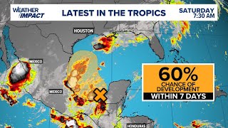 Tropical update Tracking multiple disturbances in the Atlantic [upl. by Rebmyk]