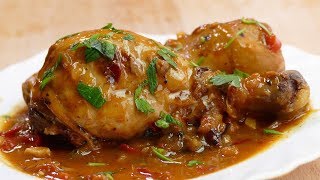 El pollo guisado de MI ABUELA ¡La receta del guiso con una salsa para mojar pan [upl. by Cohligan788]