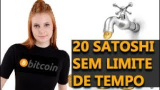 Faucet de bitcoin sem limite de tempo 20 Satoshi  FOOODA [upl. by Aicilaanna364]