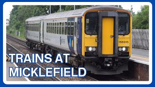 TRAINS at MICKLEFIELD railway station [upl. by Strohben]