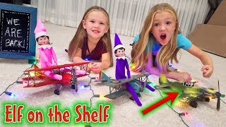 Elf on the Shelf Airplane Arrival for 2018 With Empty Plane Day 1 [upl. by Ahtnicaj]