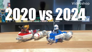 Comparison of the LEGO Star Wars YWing Microfighters 2020 vs 2024 [upl. by Kcired]