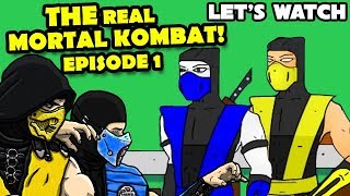 REAL MORTAL KOMBAT REACTS  THE Real Mortal Kombat Episode 1 Animated Newgrounds Parody [upl. by Eadnus]