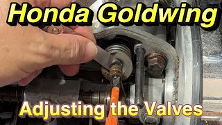 Honda Goldwing  Adjust Valves 🛵 [upl. by Ahsenrac736]