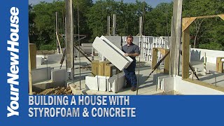 A House Built with Styrofoam and Concrete  ICF Insulated Concrete Forms [upl. by Amaris558]