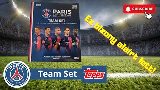 Topps Paris SaintGermain team set 202324 Bemutató Garantált aláírt vagy mezdarabos kártyával [upl. by Arhas381]