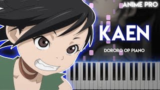 Kaen  Dororo OP synthesia piano tutorial Ziyoouvachi [upl. by Ailuig]