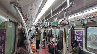 Kolkata metro 🚇 journey dakshineswar Baranagarnaopara Dum dum4K [upl. by Adyol]