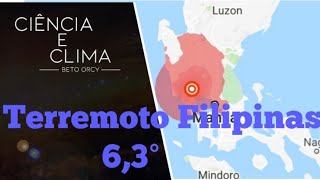 Terremoto nas Filipinas 63 Magnitude  22042019 [upl. by Rodman]