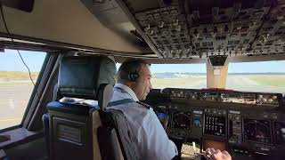 Beautiful BOEING 747 TAKEOFF from New Yort JFK Airport runway 22R Cockpit view [upl. by Trella549]