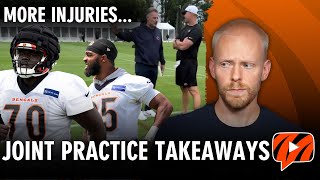 Bengals Suffer Multiple Injuries in Joint Practice With Bears  Training Camp Takeaways [upl. by Pat]