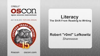 Literacy The Shift from Reading to Writing  Robert quotr0mlquot Lefkowitz [upl. by Bordiuk]