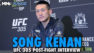 Song Kenan Thought it Was Mean to Punch Ricky Glenns Nasty Hematoma  UFC 305 [upl. by Ahsotal]