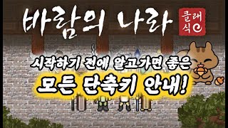 바람의나라 클래식 알고 가면 좋은 모든 단축키 안내 [upl. by Gilmer]