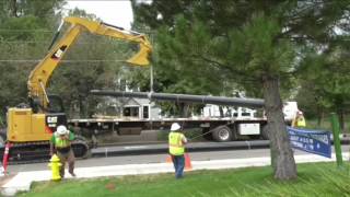 Unloading gas pipe line [upl. by Silvio]