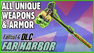 Unique Weapons amp Armor Guide DLC  Fallout 4 Far Harbor [upl. by Chi]