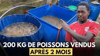 Je Vends 200 Kg De Poissons Silures Après Moins De 3 Mois De Production [upl. by Yelsgnik]