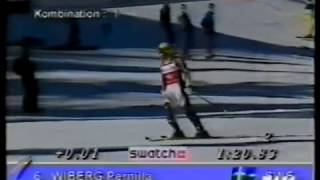 Claudia Riegler wins slalom Laax 1997 [upl. by Yerdna]