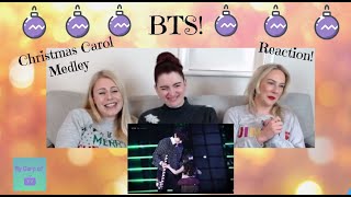 BTS Christmas Carol Medley Reaction [upl. by Ecinahs]