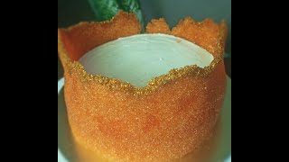 Orange Cake Recipe  Orange Cake Decoration  Soft spongy Orange Cake by Quick best recipes [upl. by Aihsit]