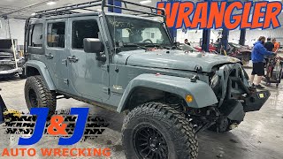 2014 Jeep Wrangler Sahara Part Out J amp J Auto Wrecking Test Video Stock  REJE283 [upl. by Saffier]