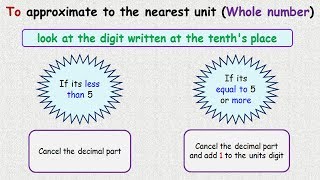 How to Approximate decimals to the Nearest unit Whole number [upl. by Aggappe]